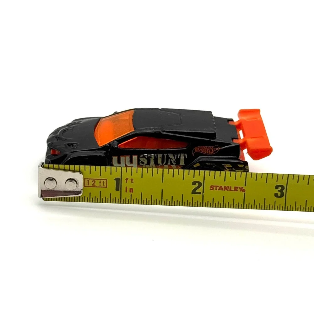 Hot Wheels Black Orange #44 Race‎ Car Stunt Team X1849 Diecast 2012